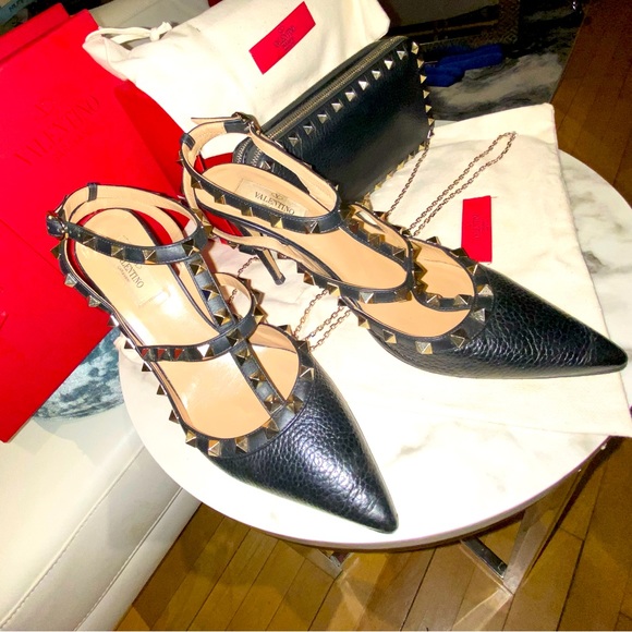 Valentino Garavani Stud heel with matching stud chain bag both LIMITED EDITION - Picture 3 of 6